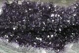 Amethyst Geode Section on Metal Stand - Uruguay #199670-4